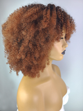 Afro Kinky Curly Wig 1B/30 with Afro Hairline