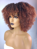 Afro Kinky Curly Wig 1B/30 with Afro Hairline
