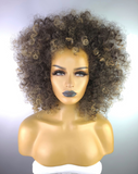 Afro Curly Highlight Wig with Afro Hairline 4/27