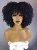Afro Kinky Curly Wig with Afro Hairline, 14"