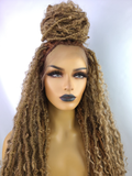 Boho Goddess Distressed Locs Wig (Human Hair Blend) #27