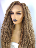 Boho Goddess Distressed Locs Wig (Human Hair Blend) #27