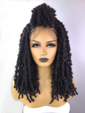 Butterfly Locs Wig with Reusable Full Lace Crochet Wig Cap (14")