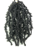 14" Pre-twisted Butterfly Crochet Locs, (72 Strands)