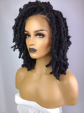Butterfly Locs Wig with Reusable Full Lace Crochet Wig Cap (12")