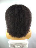 Afro Kinky Curly Bang Wig, 14"