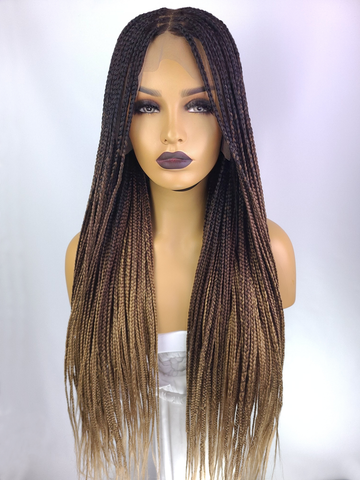 Ombre Knotless Box Braided Wig