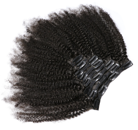 Virgin Afro Kinky Clip-Ins