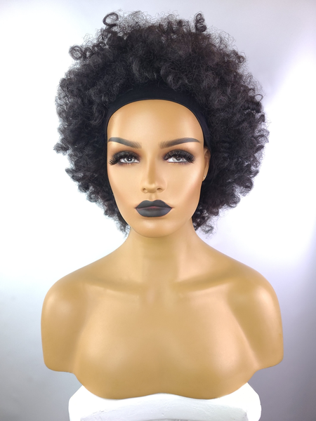 Afro Curly Headband Wig