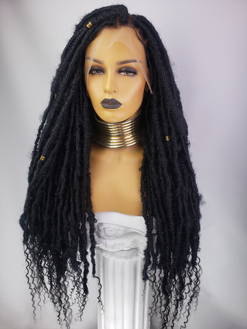 Boho Distressed Loc Wig