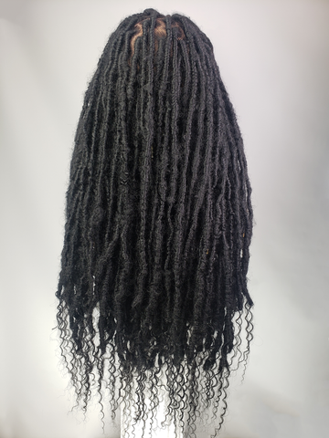 Boho Distressed Loc Wig
