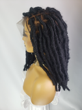 Short Distressed Loc Wig