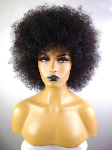 Remy Afro Wig, 18"