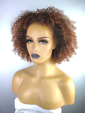 Afro Kinky Curly Wig with Afro Hairline, 10"