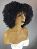 Afro Kinky Curly Wig with Afro Hairline, 14"
