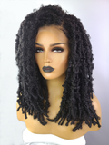 Butterfly Locs Wig with Reusable Full Lace Crochet Wig Cap (14")