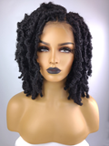 Butterfly Locs Wig with Reusable Full Lace Crochet Wig Cap (12")