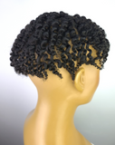 Prestyled Twist Afro Curly Toupee