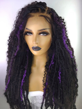 Boho Goddess Distressed Locs Wig (Human Hair Blend) 1B/Highlights 26"
