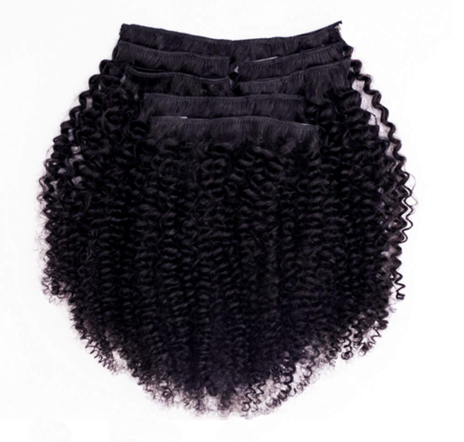 Virgin Kinky Curly Clip-Ins – Celebrity Hair For Less